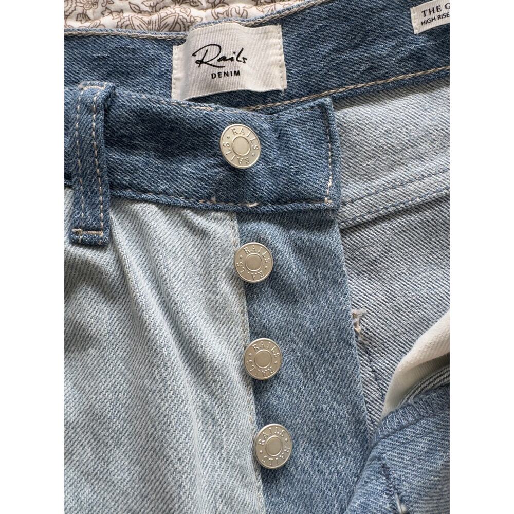 Rails The Getty Crop Patchwork Light Indigo Blue … - image 7